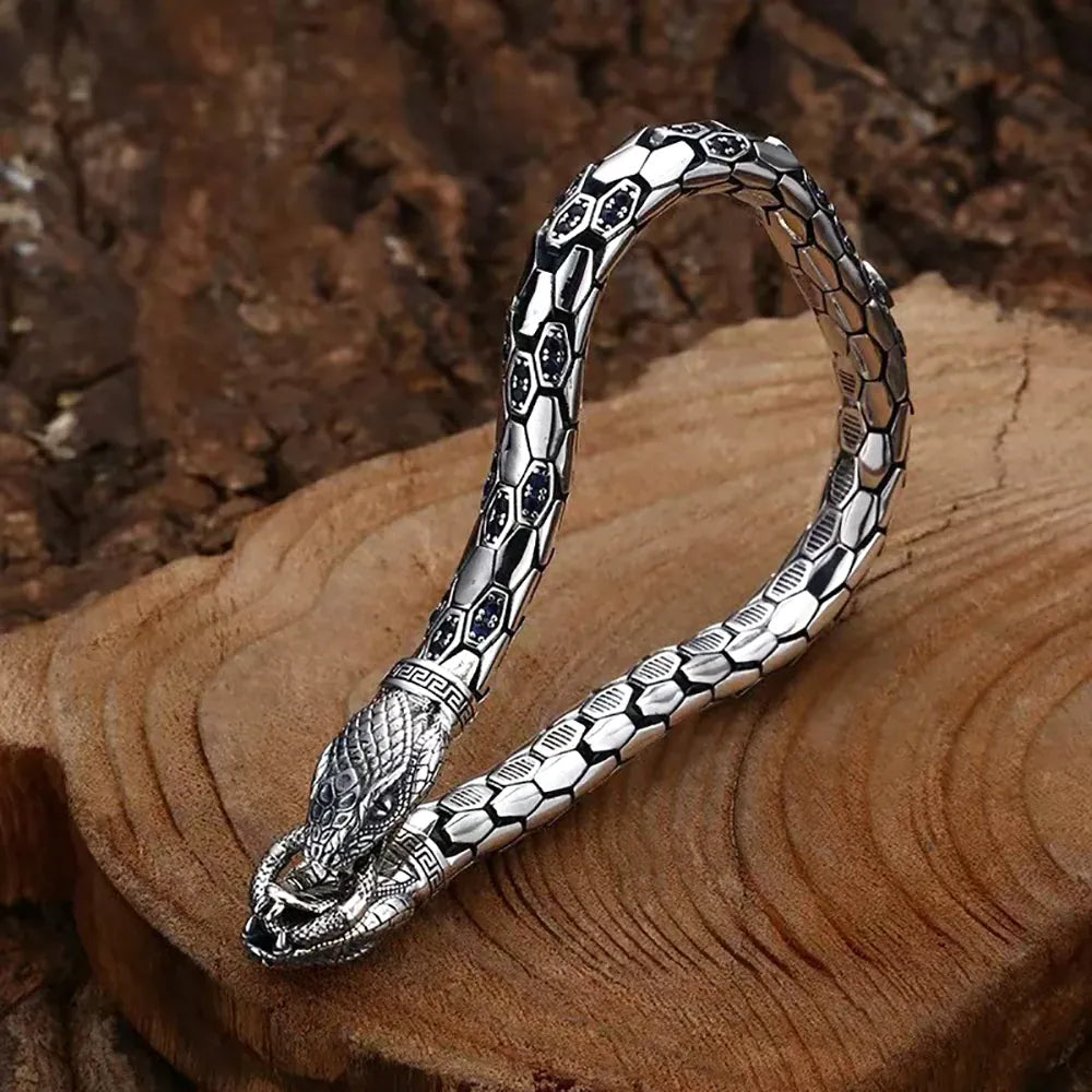 Bracelet Serpents Jumeaux à l'Anneau