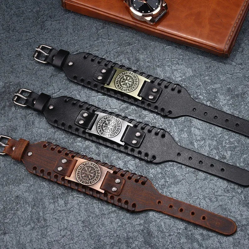 Bracelet Simili-cuir Homme Viking