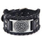 Bracelet Simili-cuir Homme Viking Argent