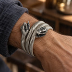 Bracelet Spirale à Deux Têtes de Serpent - Vignette | Médiéfan