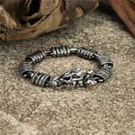 Bracelet Tête de Dragon à Maillons Gravés - Vignette | Médiéfan
