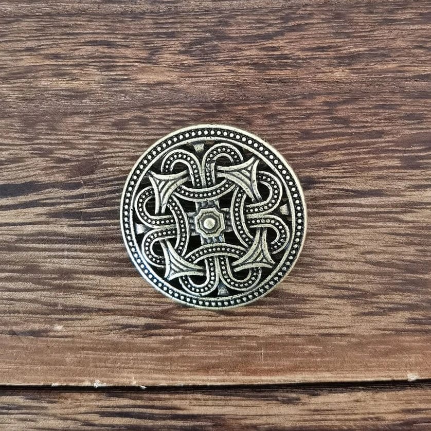 Broche de Viking - Double Nœud de Bowen Or