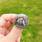 Broches de chevaliers templiers pour hommes, croix rouge, symbole maçonnique, Cabochon en verre, Badge, épingles en métal, cadeau 7 / Bronze 25mm