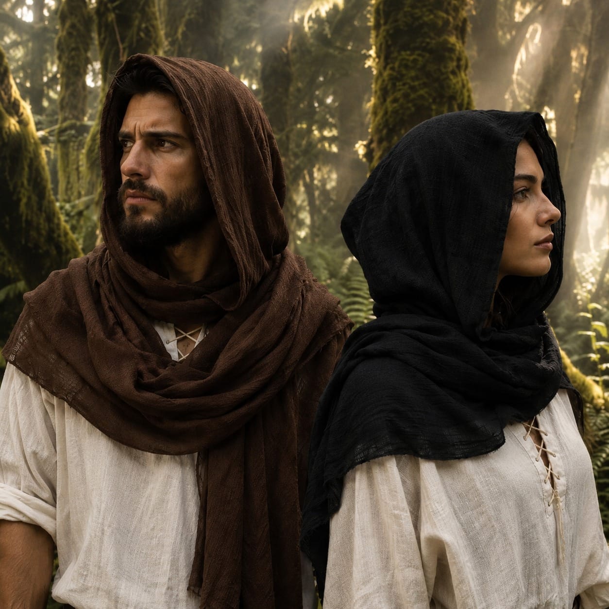 Capuche Médiévale d'Aventurier
