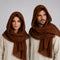 Capuche Médiévale d'Aventurier Marron / Taille unique