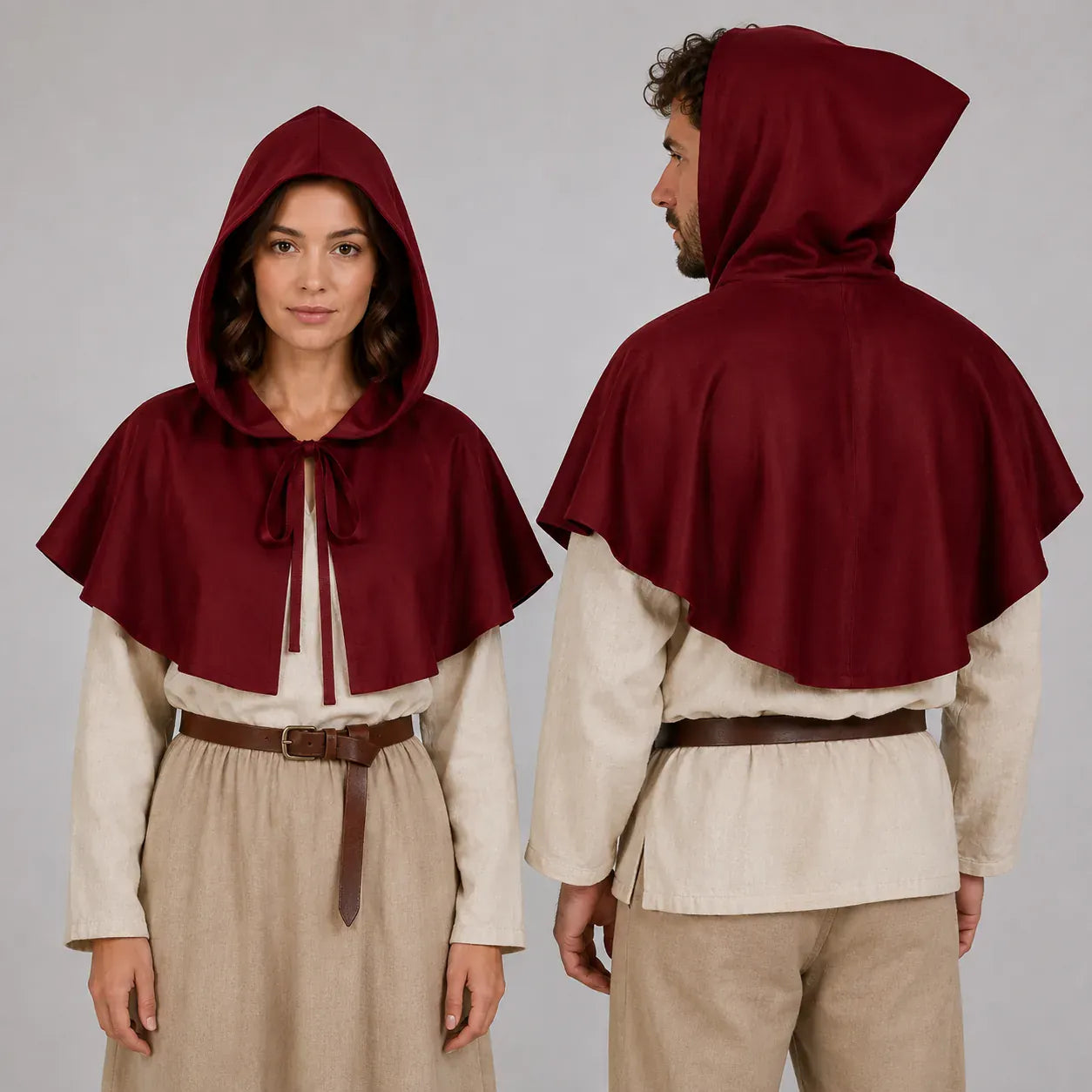Chaperon médiéval Rouge