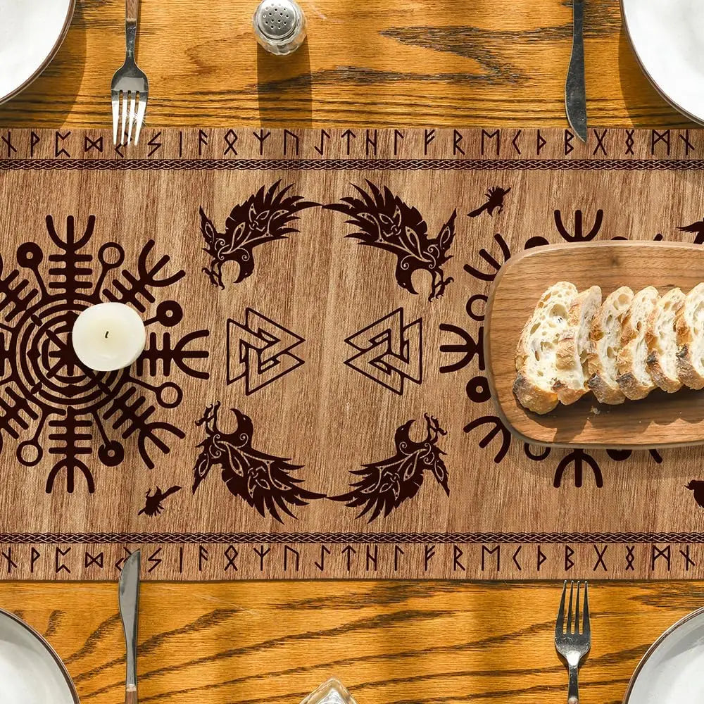 Chemin de Table Viking en Lin