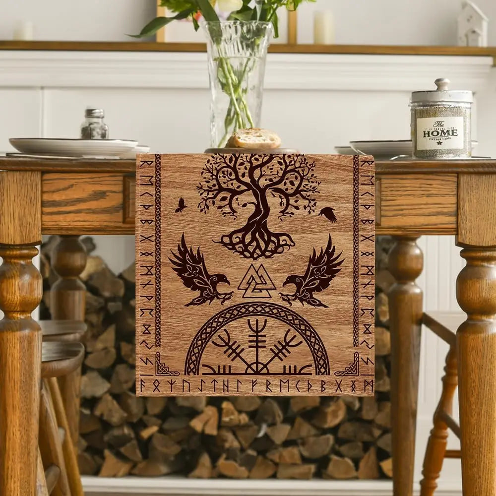 Chemin de Table Viking en Lin