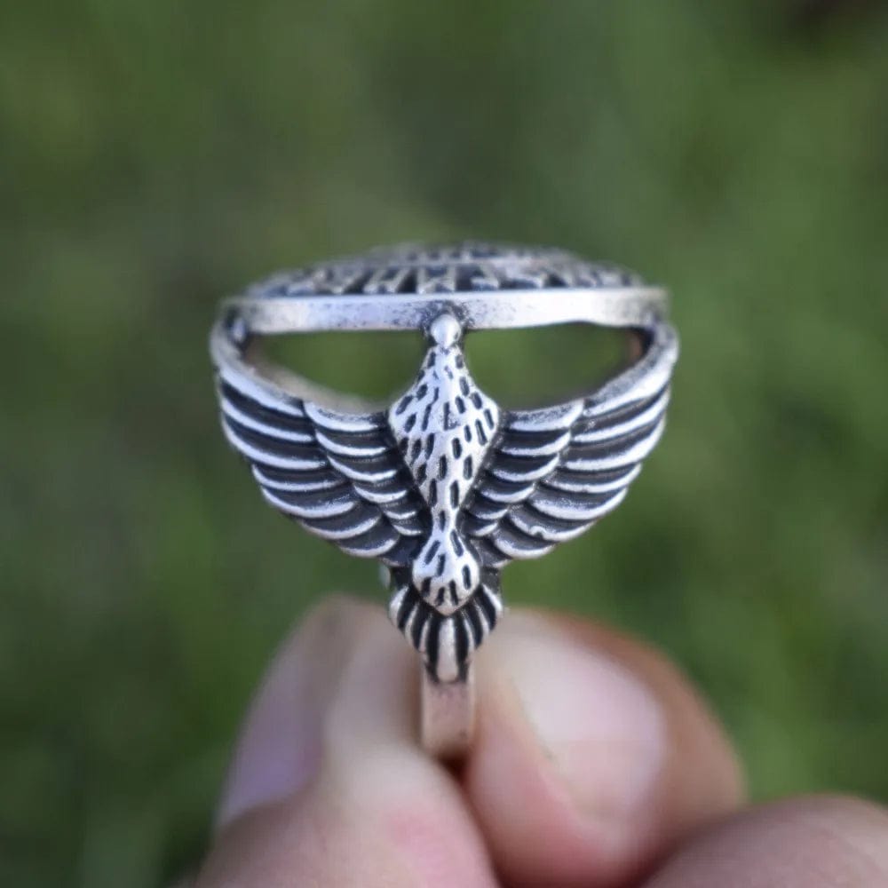 Chevalière Valknut & Corbeaux Viking