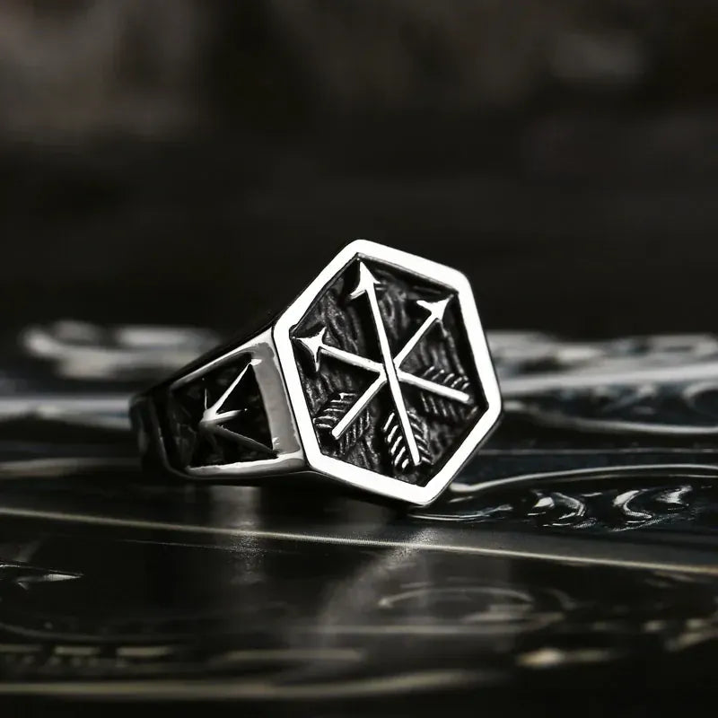 Chevalière Viking Flèches du Guerrier BR8-775 / 8