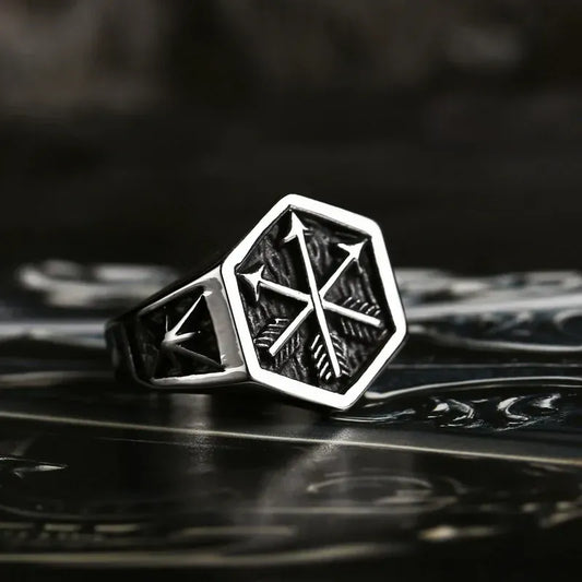 Chevalière Viking Flèches du Guerrier BR8-775 / 8