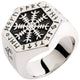 Chevalière Viking Valknut Argent / 7