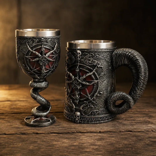 Chope & Verre de Baphomet