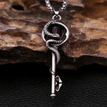 Collier Clé au Serpent et Pierre Pourpre - Vignette | Médiéfan