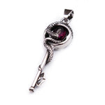 Collier Clé au Serpent et Pierre Pourpre - Vignette | Médiéfan
