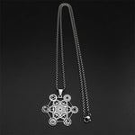 Collier Cube de Métatron aux Symboles des Chakras - Vignette | Médiéfan