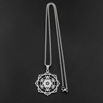 Collier Cube de Métatron en Couronne de Lotus - Vignette | Médiéfan