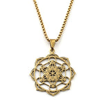 Collier Cube de Métatron en Couronne de Lotus - Vignette | Médiéfan