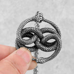 Collier Double Ouroboros Entrelacé - Vignette | Médiéfan