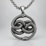 Collier Double Ouroboros Entrelacé - Vignette | Médiéfan