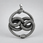 Collier Double Ouroboros Entrelacé - Vignette | Médiéfan