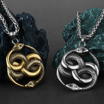 Collier Double Serpent Infini - Vignette | Médiéfan