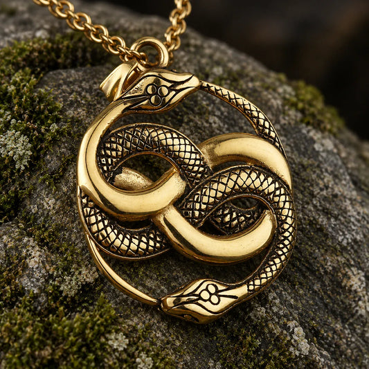 Collier Double Serpent Infini