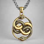 Collier Double Serpent Infini - Vignette | Médiéfan
