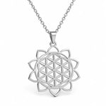 Collier Fleur de Vie Couronne de Pétales - Vignette | Médiéfan
