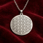 Collier Grand Disque Fleur de Vie - Vignette | Médiéfan