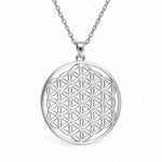 Collier Grande Fleur de Vie Perlée - Vignette | Médiéfan
