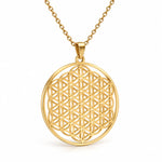 Collier Grande Fleur de Vie Perlée - Vignette | Médiéfan