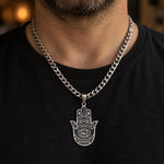 Collier Grande Main de Fatima Mandala Gravé - Vignette | Médiéfan