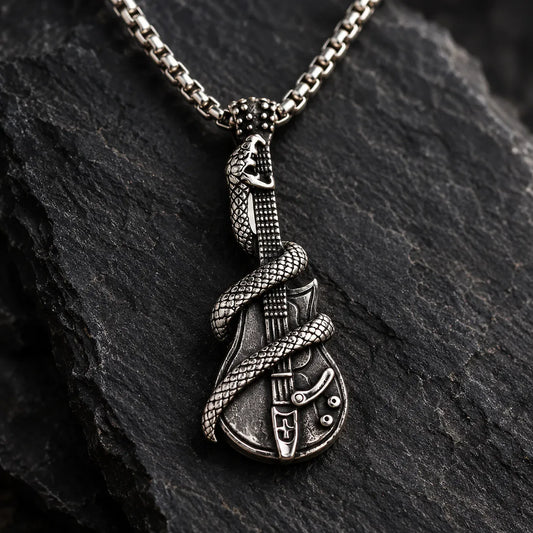 Collier Guitare au Serpent