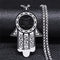 Collier Main de Fatima à Étoile de David Ajourée Argenté