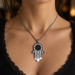 Collier Main de Fatima à Étoile de David Ajourée - Vignette | Médiéfan