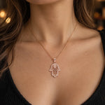 Collier Main de Fatima Filigrane Pavé - Vignette | Médiéfan