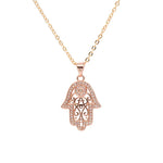 Collier Main de Fatima Filigrane Pavé - Vignette | Médiéfan