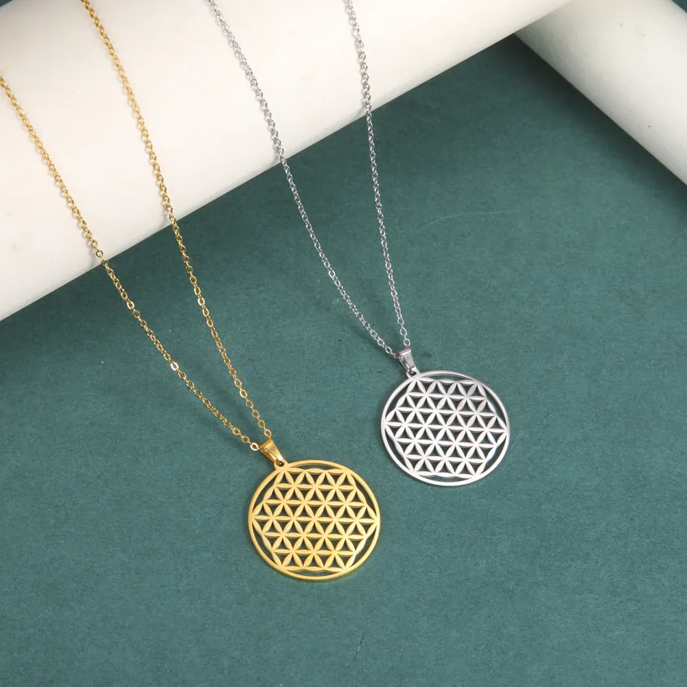 Collier Médaillon Fleur de Vie Classique