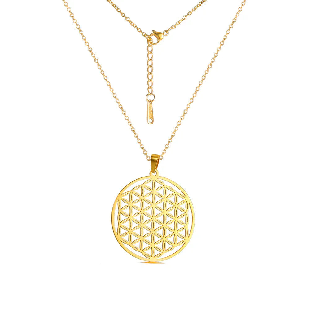 Collier Médaillon Fleur de Vie Classique