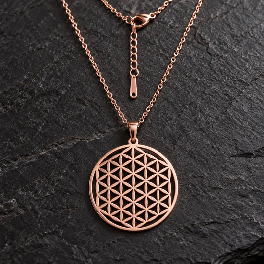 Collier Médaillon Fleur de Vie Classique