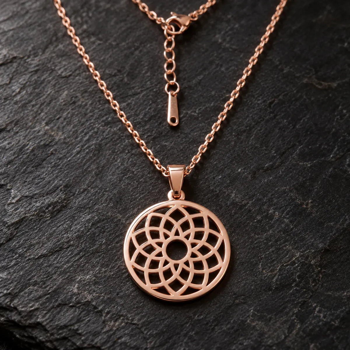 Collier Mini Rosace Fleur de Vie