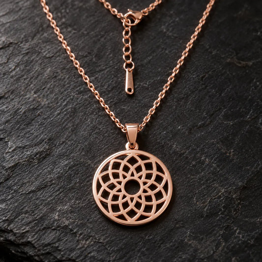 Collier Mini Rosace Fleur de Vie