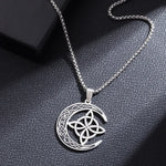 Collier Nœud de Sorcière et Croissant de Lune - Vignette | Médiéfan