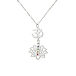 Collier Om et Yogi en Lotus 7 Chakras - Vignette | Médiéfan