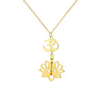 Collier Om et Yogi en Lotus 7 Chakras - Vignette | Médiéfan