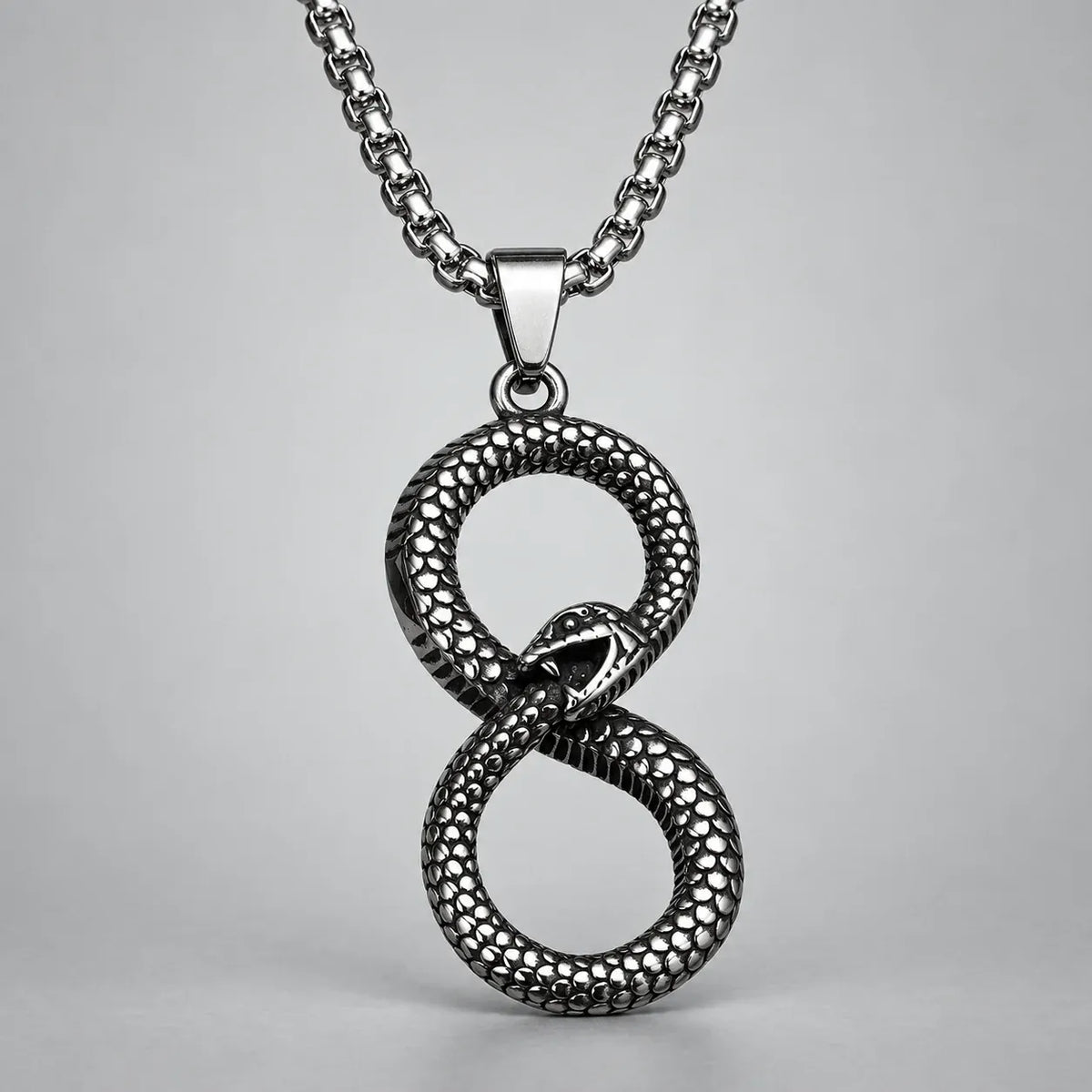 Collier Ouroboros Infini Chaîne 60 cm