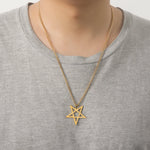 Collier Pentagramme Inversé Ajouré - Vignette | Médiéfan