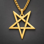 Collier Pentagramme Inversé Ajouré - Vignette | Médiéfan