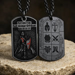 Collier plaque militaire chevalier templier - Vignette | Médiéfan